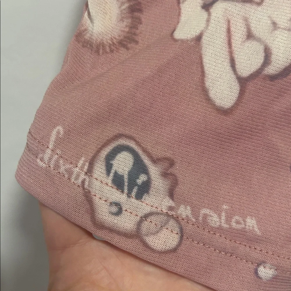 Sixth Dimension Lulu in Space Mesh Baby Tee pink XS - Picture 9 of 10